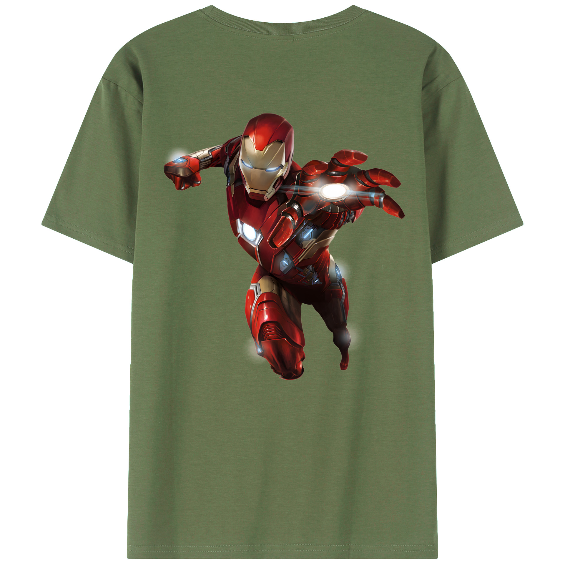 （画像用） アベンジャーズ The Avengers 綿100％ メンズ半袖Tシャツ（バックプリント） 通気性
